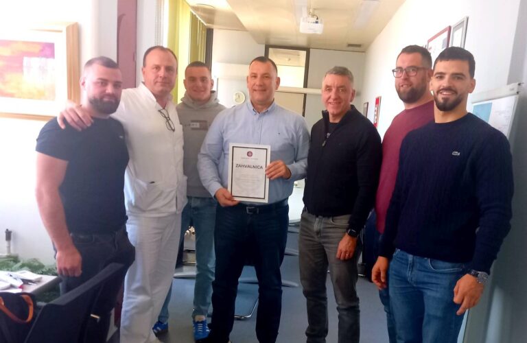 Judo klub Fortitudo dodijelio zahvalnicu direktoru bolnice