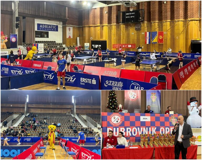 Otvoren međunarodni stolnoteniski turnir Dubrovnik Open 2024. 