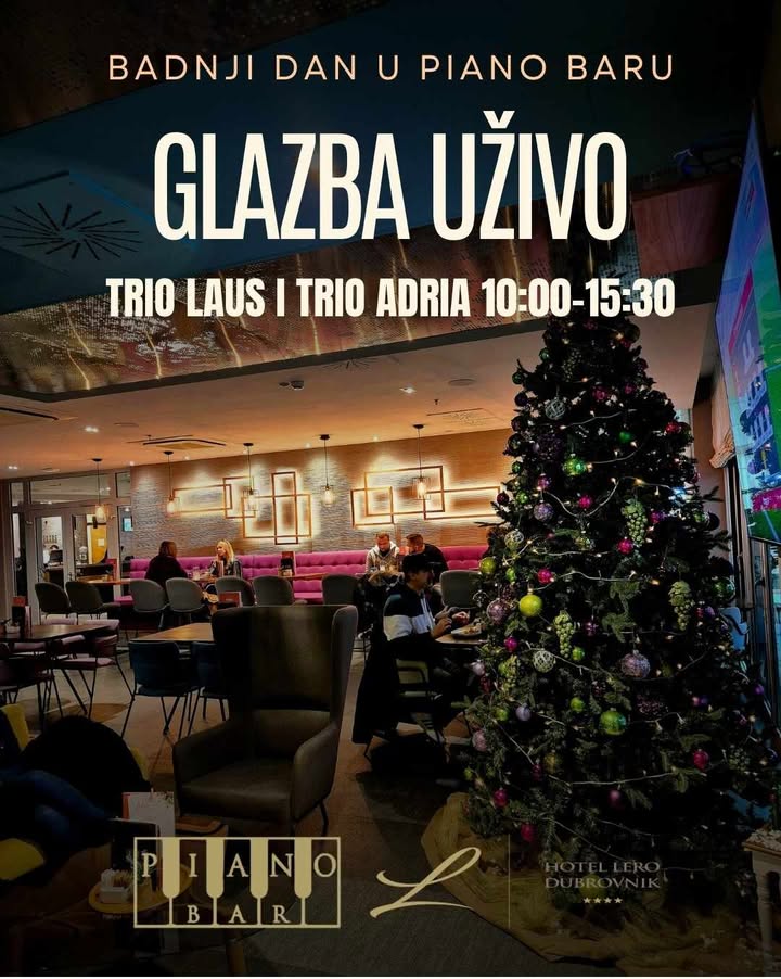 Nazdravite uz glazbu uživo u Piano baru hotela Lero