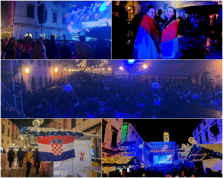 FOTO: Stradun se puni, hrvatske zastave posvuda, a do koncerta je još par sati