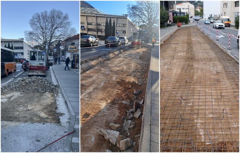 Betonira se autobusna stanica kod zgrade Grawe