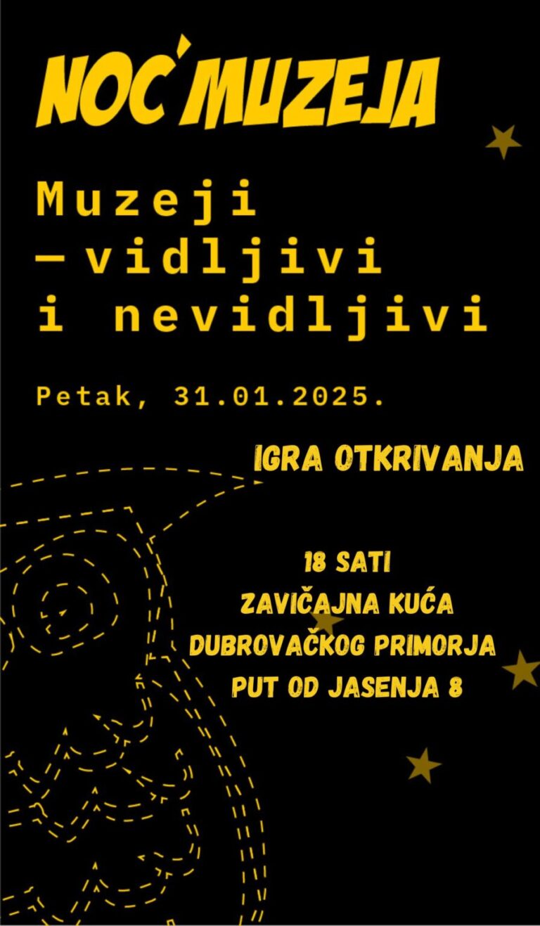 Što donosi Noć muzeja u Dubrovačkom primorju?