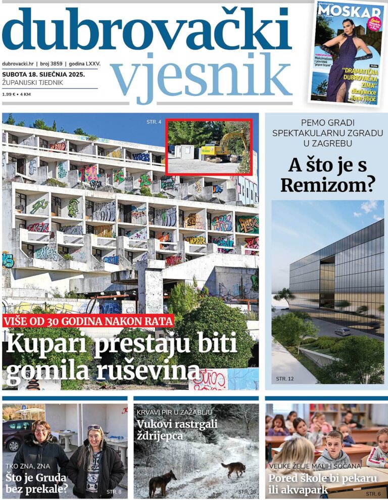 U novom broju Dubrovačkog vjesnika možete pročitati