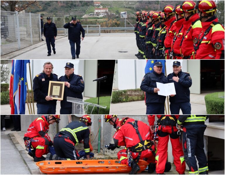 Obilježena 25. obljetnica Intervencijske vatrogasne postrojbe Dubrovnik, podjeljene plakete i zahvalnice