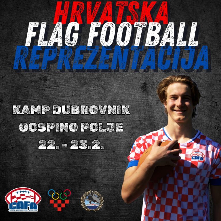 SHAKRSKI POZIVAJU Kamp hrvatske flag football reprezentacije Ovaj vikend održati u Gospinom polju