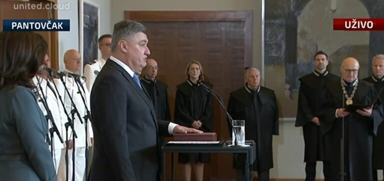 INAUGURACIJA Milanović položio prisegu: Na horizontu se javlja nešto nejasno, neizvjesno, zbunjujuće i što plaši