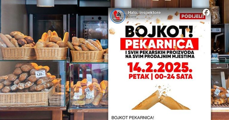 Halo, inspektore – u petak bojkot pekarskih proizvoda