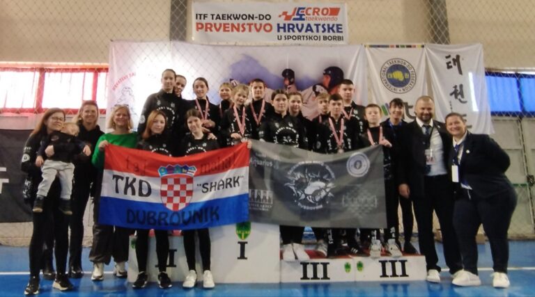 Taekwon-do klub “Shark” se vratio s Prvenstva Hrvatske s brojnim medaljama!