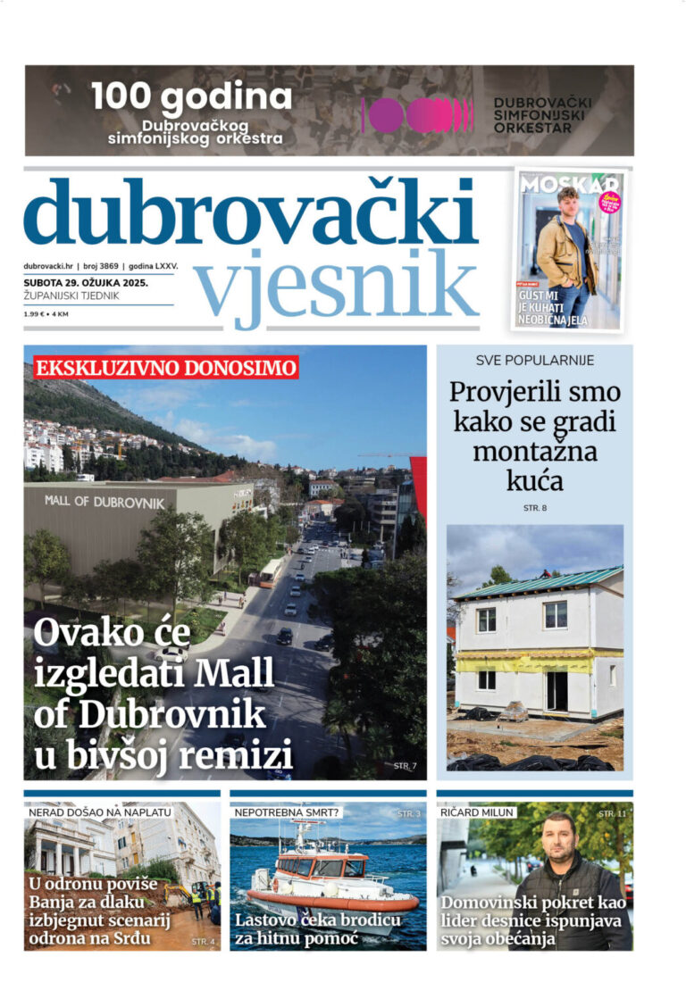 Što donosi novi broj Dubrovačkog vjesnika?