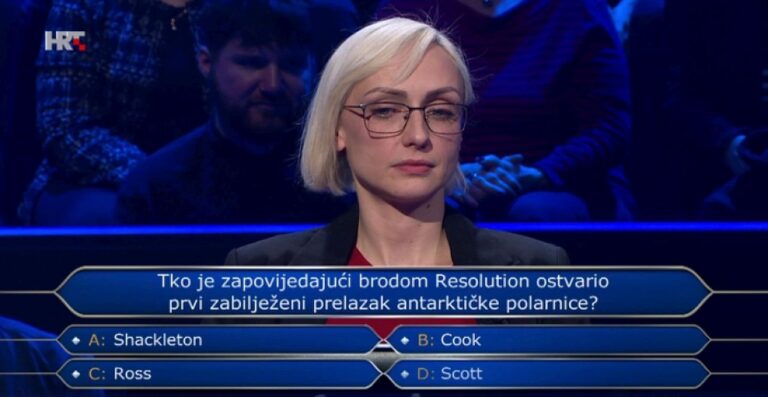 Ana Lović iz Dubrovnika na Milijunašu je osvojila 5 000 eura, pročitajte koji je odgovor pogriješila