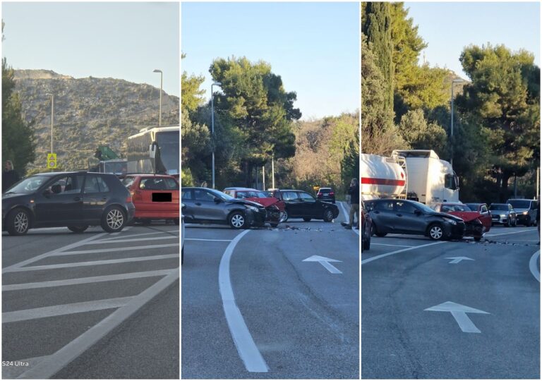 Sudar tri vozila u Čibači, promet otežan