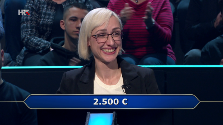 Ana Lović iz Dubrovnika u Milijunašu osvojila 2 500 tisuće eura, nastavlja igrati u idućoj emisiji