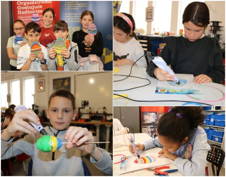 Mališani izradili ukrase za Uskrs pomoću 3D olovki