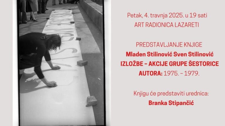 Predstavljanje knjige “Izložbe – akcije Grupe šestorice autora 1975. – 1979.” u ARL