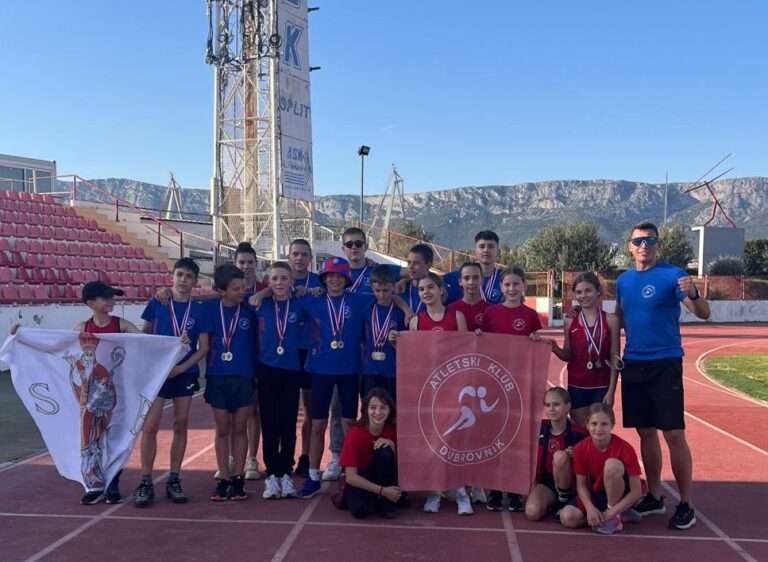 ATLETSKI KLUB DUBROVNIK osvojio niz medalja na 2. kolu Dalmatinske lige
