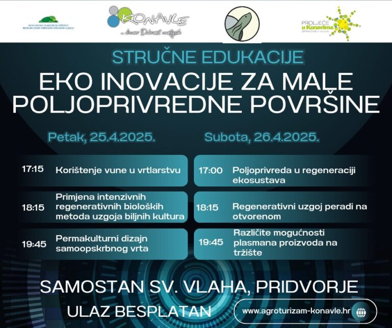 Stručne edukacije: “Eko inovacije za male poljoprivredne površine”