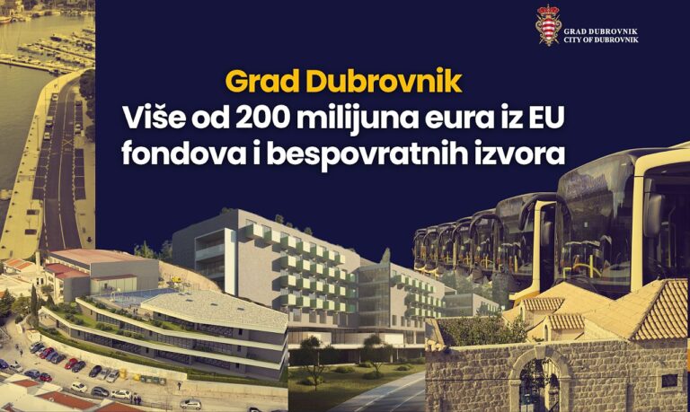 Grad Dubrovnik povukao više od 200 milijuna eura iz EU fondova i drugih bespovratnih izvora u 8 godina