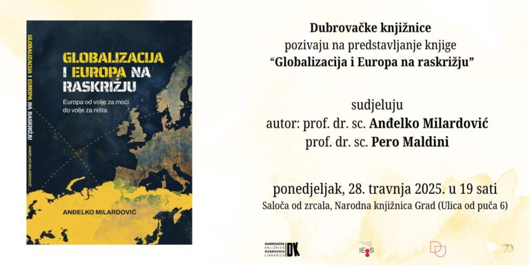 Promocija knjige Anđelka Milardovića Globalizacija i Europa na raskrižju
