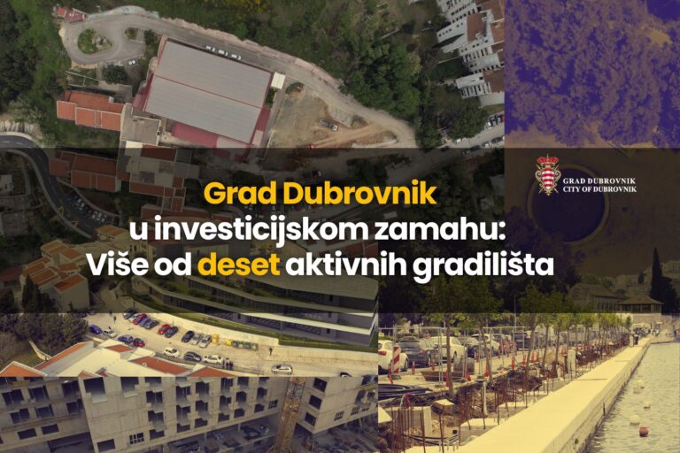 Grad Dubrovnik u investicijskom zamahu: Više od deset aktivnih gradilišta diljem grada