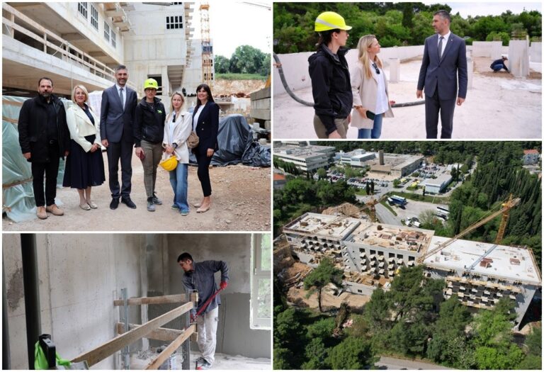 Gradonačelnik obišao gradilište Centra za starije osobe Dubrovnik ispod Opće bolnice – radovi do siječnja 2026.