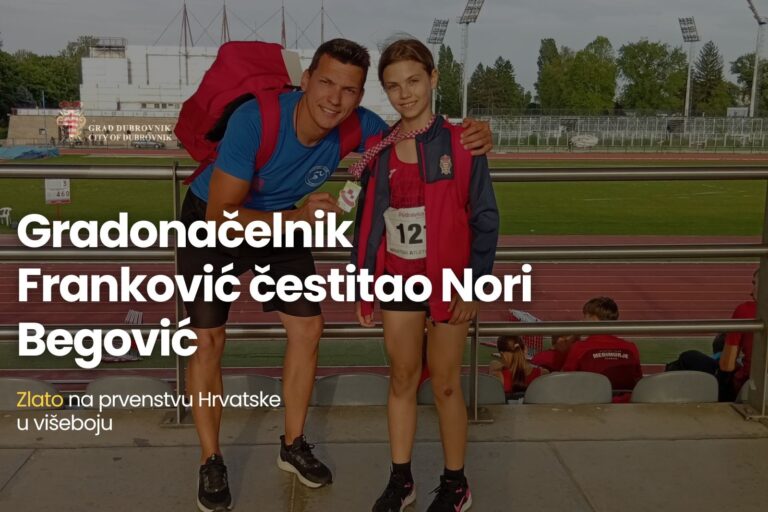Gradonačelnik Franković čestitao Nori Begović na osvojenom zlatu