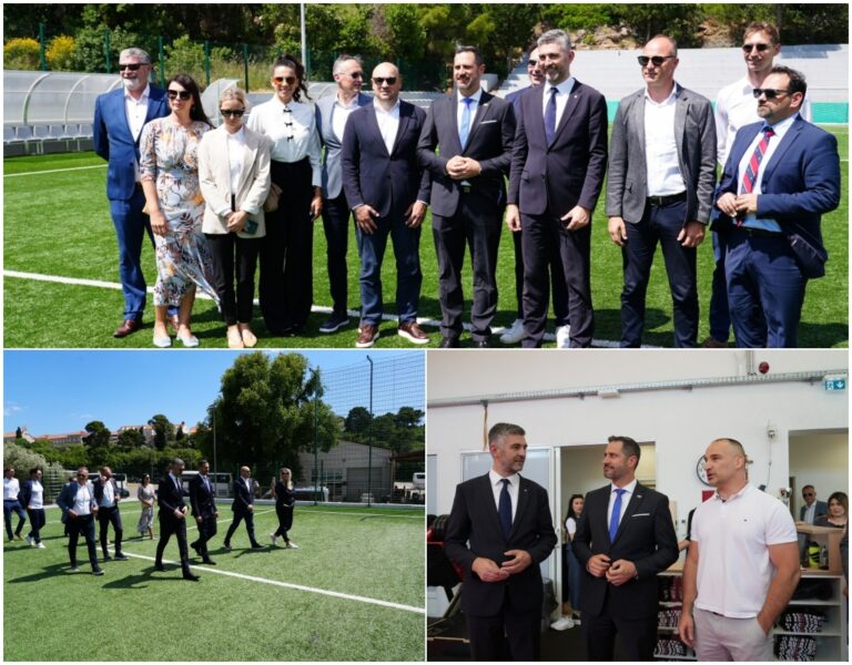 Gradonačelnik Franković s ministrom Glavinom obišao sportsku infrastrukturu u Gospinom polju