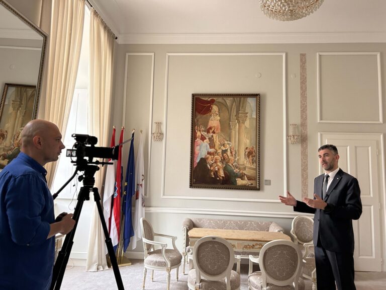 Gradonačelnik Franković dao intervju za Reuters TV, jednu od najvećih svjetskih agencija