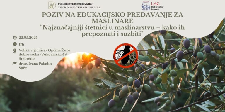 PREDAVANJE U ŽUPI Maslinari su zabrinuti zbog štetnika koji im uništavaju urod