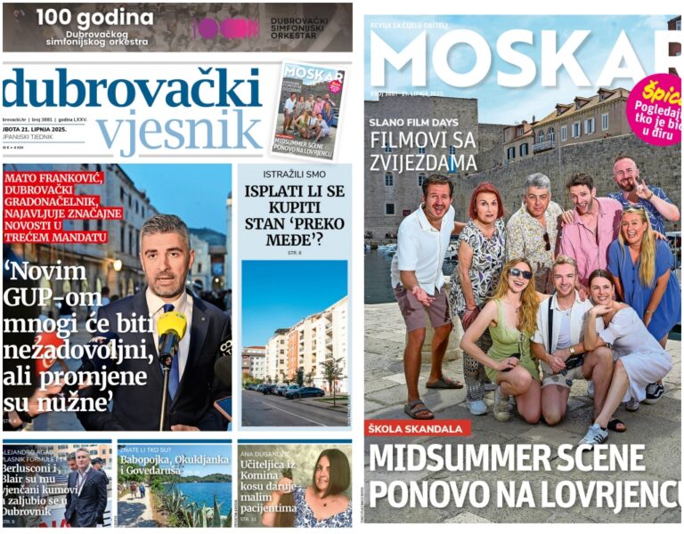 Dubrovački vjesnik je u prodaji