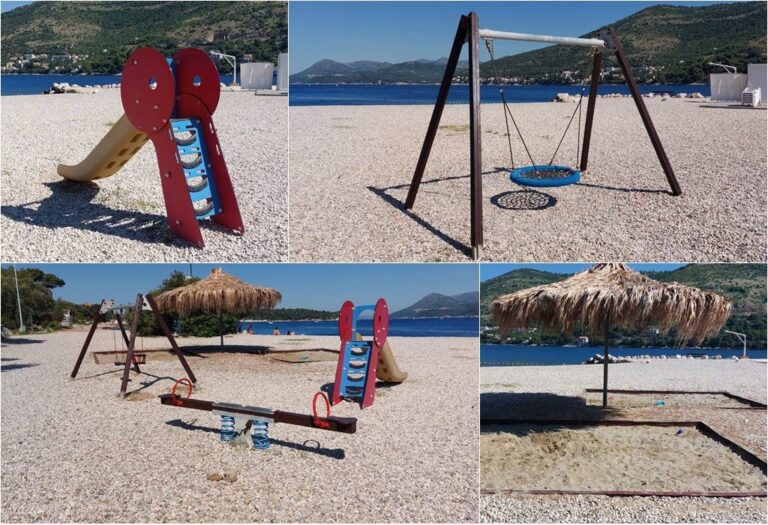 Uređeno dječje igralište na plaži Mandrač