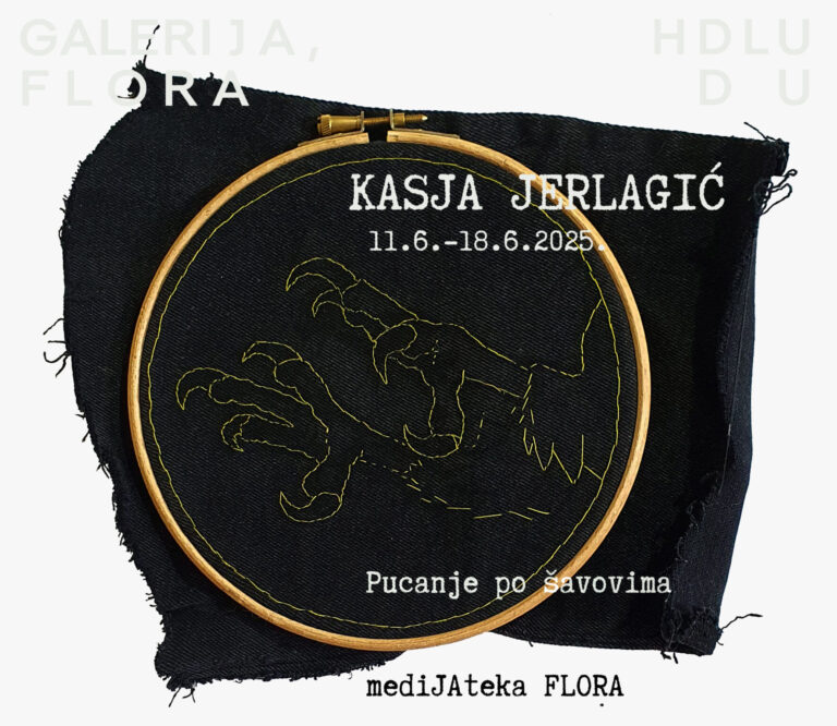 PUCANJE PO ŠAVOVIMA Otvorenje izložbe Kasje Jerlagić u Medijateci galerija Flora