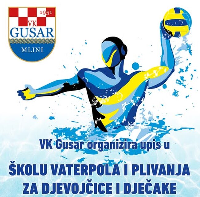 VK GUSAR Upis u školu vaterpola i plivanja za djevojčice i dječake
