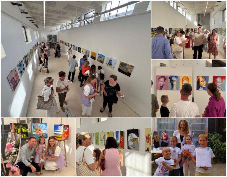 FOTO: Završna izložba Art studija Kantunić otvorena u novom galerijskom prostoru u TUP-a
