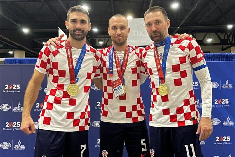 Malonogometna reprezentacija MUP-a osvojila zlato na Svjetskim policijskim igrama u SAD-u. Trojica igrača iz naše županije