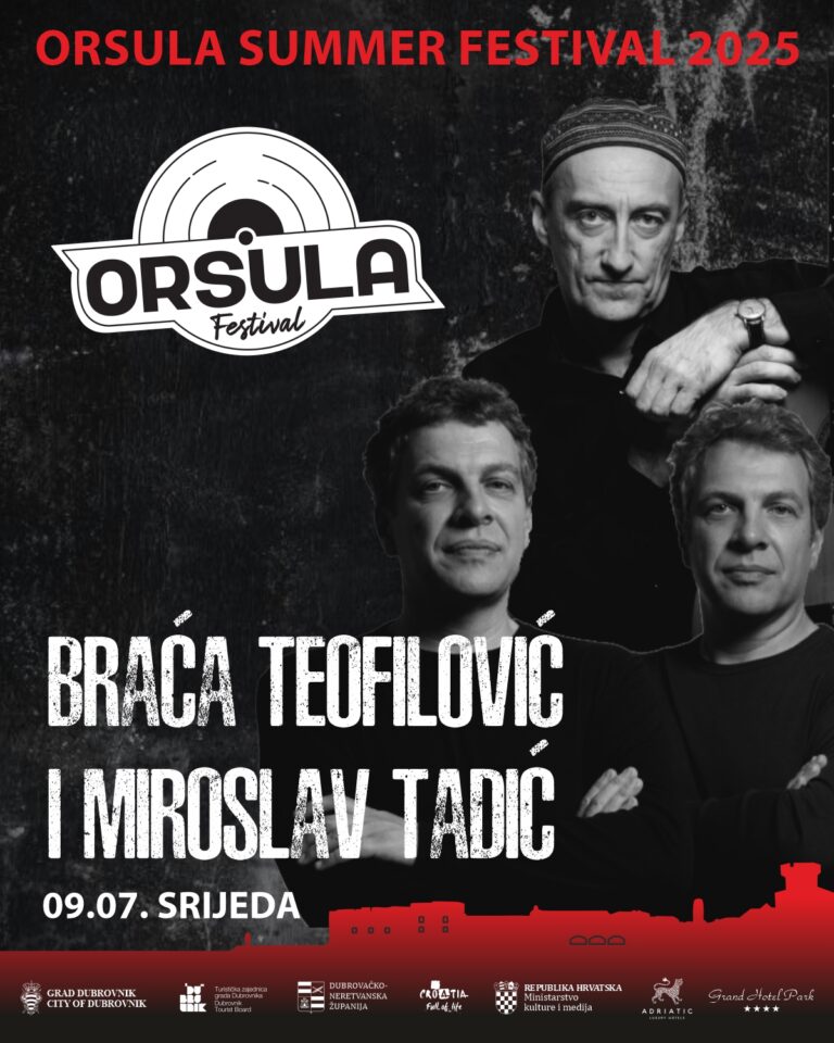 KONCERT: Braća Teofilović i Miroslav Tadić u srijedu u Parku Orsula