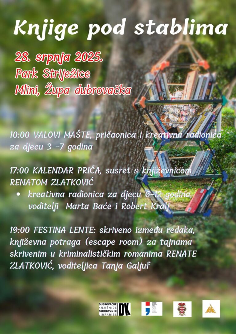 Župske Knjige pod stablima počinju “valovima mašte”, a završavaju “detektivskom pretragom” romana Renate Zlatković