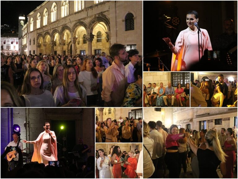 Nina Badrić raspjevala i rasplesala Dubrovčane