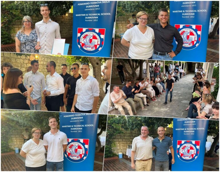 FOTO: Maturantim Pomorsko-tehničke škole uručene svjedodžbe
