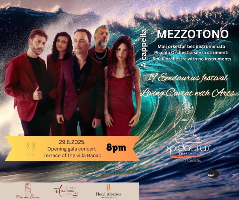 Mezzotono otvaraju ovogodišnji Epidaurus Cavtat Festival