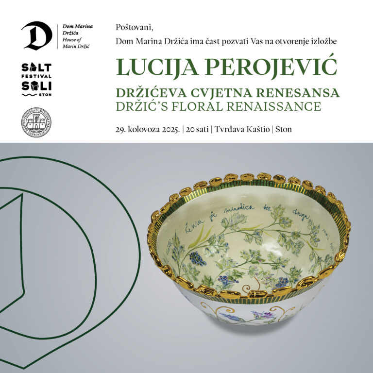 U TVRĐAVI KAŠTIO Izložba Lucije Perojević “Držićeva cvjetna renesansa”