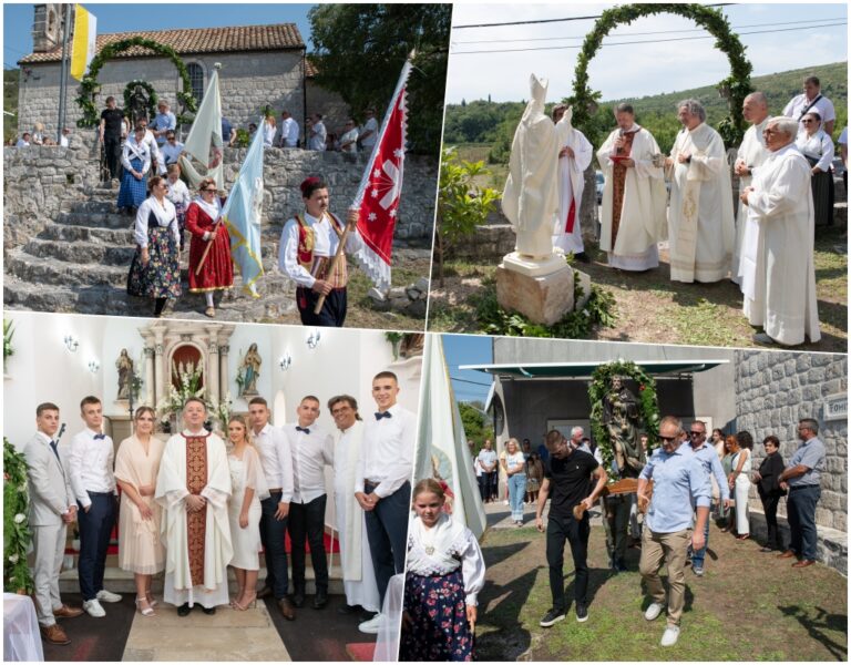 Ošlje: Na proslavi župne svetkovine blagoslovljen kip sv. Ivana Pavla II., dar obitelji Iva Šimunovića