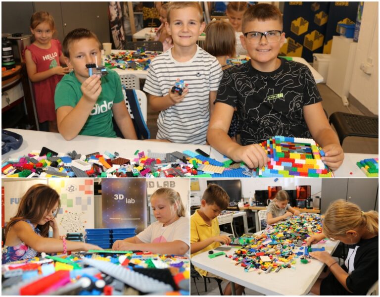 STEM LJETO Pedesetak malih kreativaca sastavljalo radove od kockica