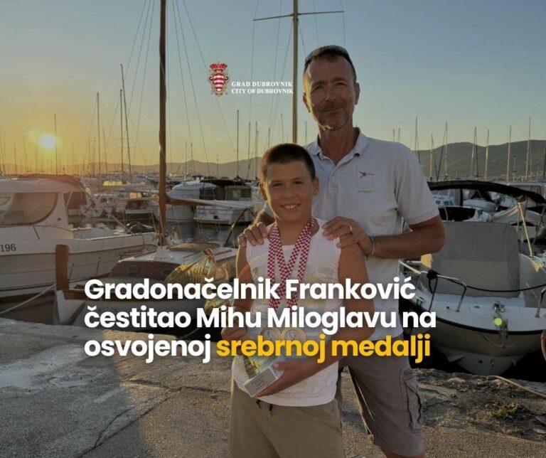 Franković čestitao Mihu Miloglavu na osvojenoj srebrnoj medalji