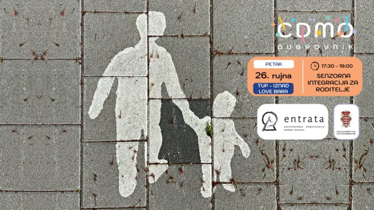Centar za djecu, mlade i obitelj Dubrovnik poziva na predavanje “Granice počinju od nas samih – senzorno siguran okvir za dijete”