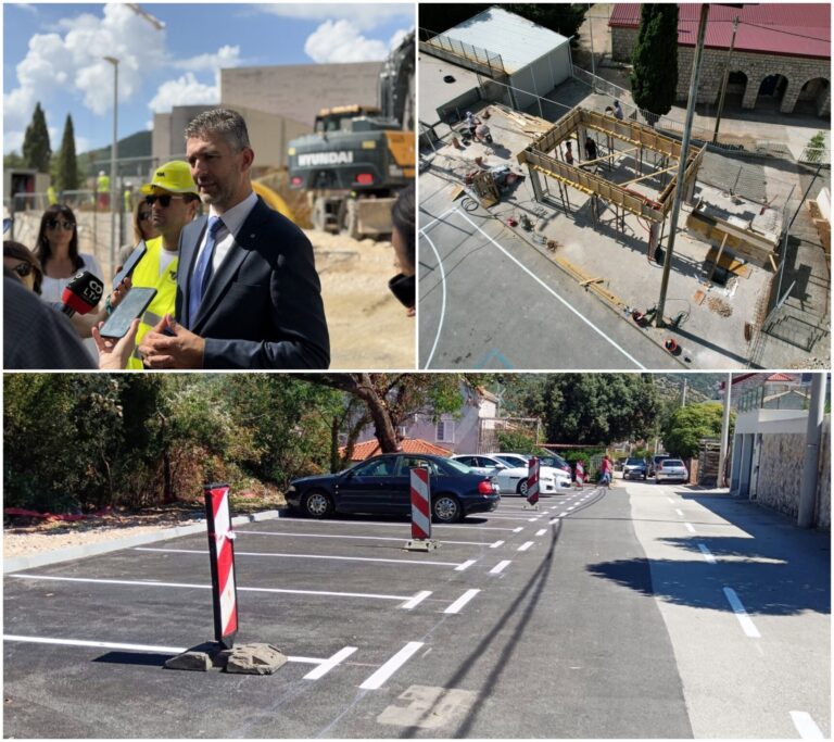 AKTIVNOSTI GRADA: Završeni radovi na uređenju parkinga u Zatonu, Franković sa suradnicima obišao radove na dogradnji i rekonstrukciji OŠ Mokošica