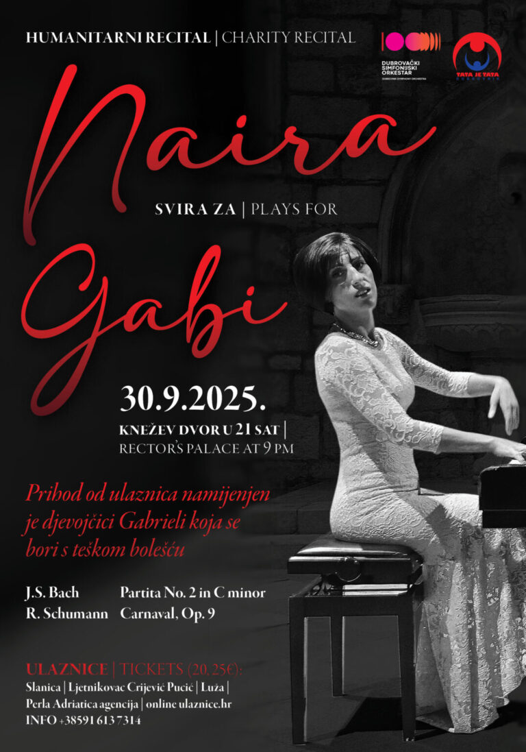 Humanitarni koncert u suradnji s DSO-om i Tata je tata za Gabrielu koja boluje od raka