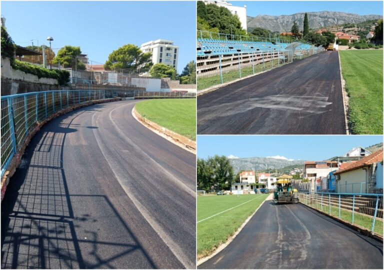 Privode se kraju radovi na atletskoj stazi na stadionu Lapad