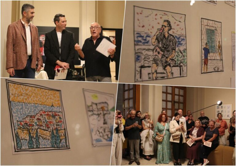 ZAPISI S RADNOG STOLA Otvorena izložba crteža novinara i kolumnista Nina Đule