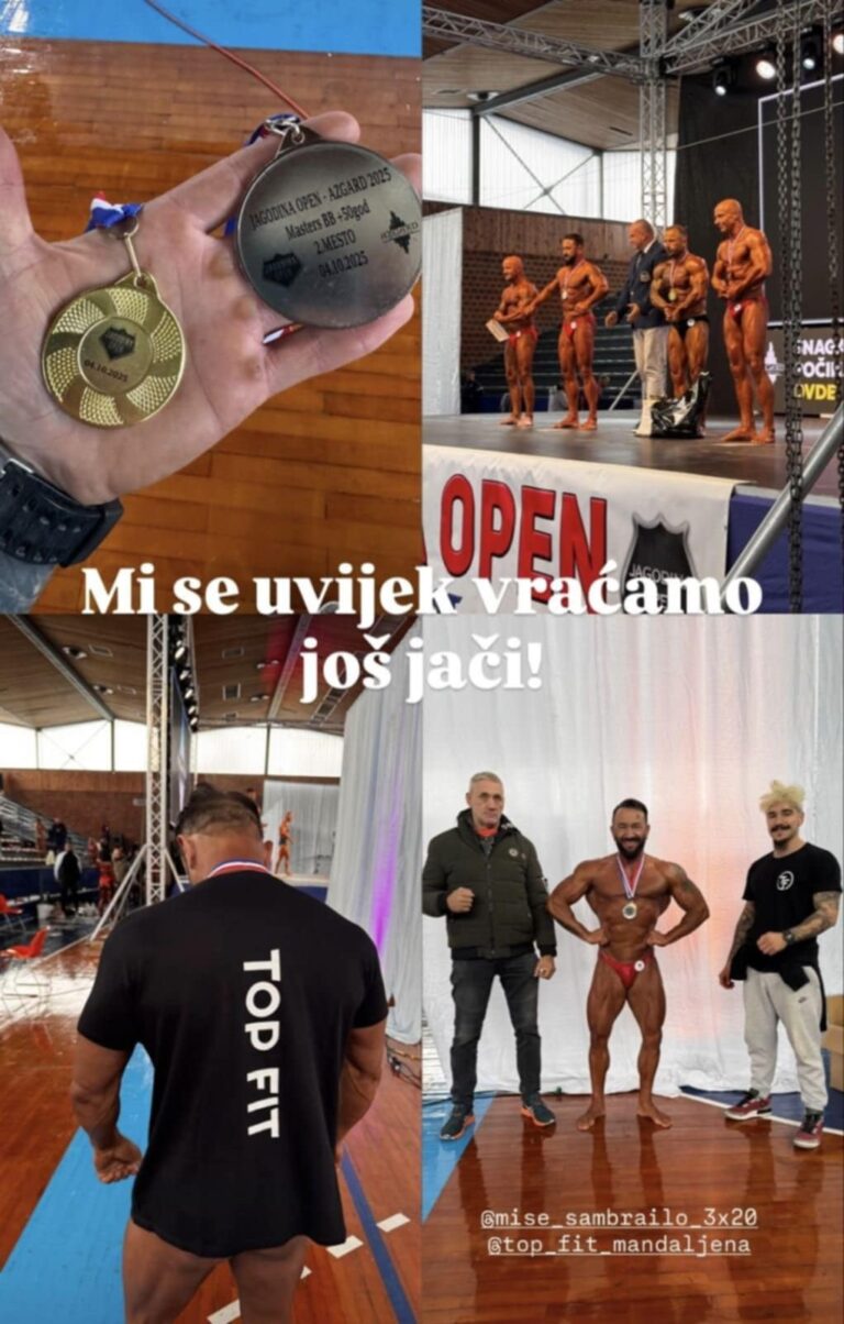 Miše Sambrailo osvojio srebro na prestižnom natjecanju svjetskog bodybuildinga