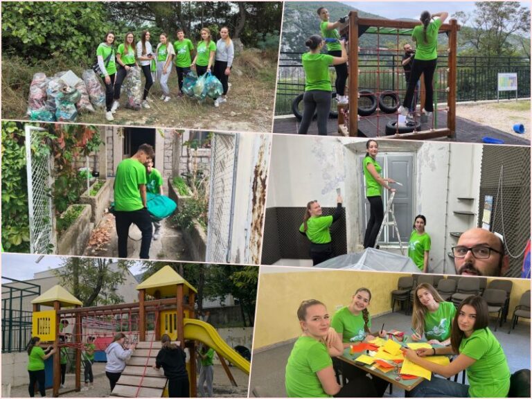 72 SATA BEZ KOMPROMISA Mladi volonteri uređivali javne prostore i pomagali potrebitima kako bi podsjetili na važnost solidarnosti